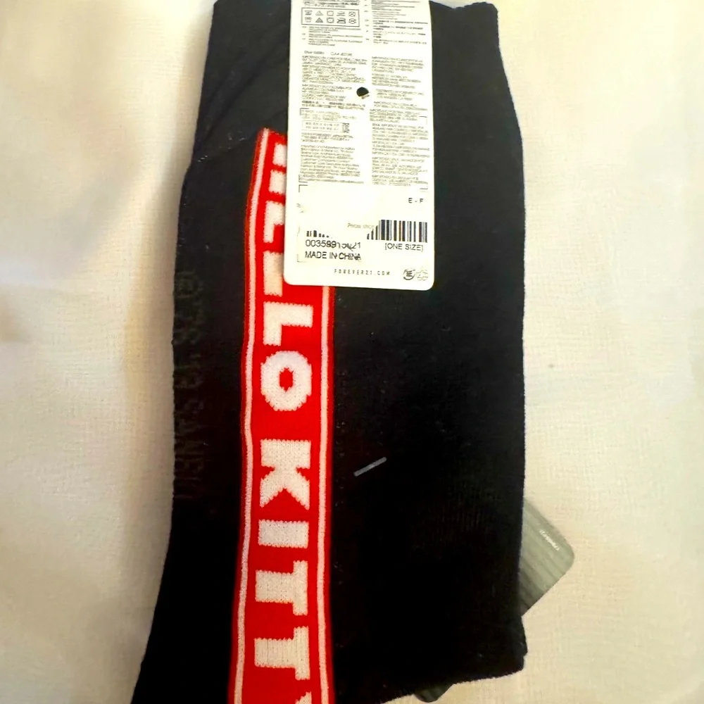Hello Kitty Black and Red Casual Socks